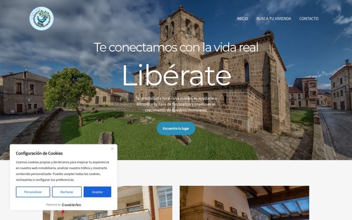 Screenshot of liberaterural.com