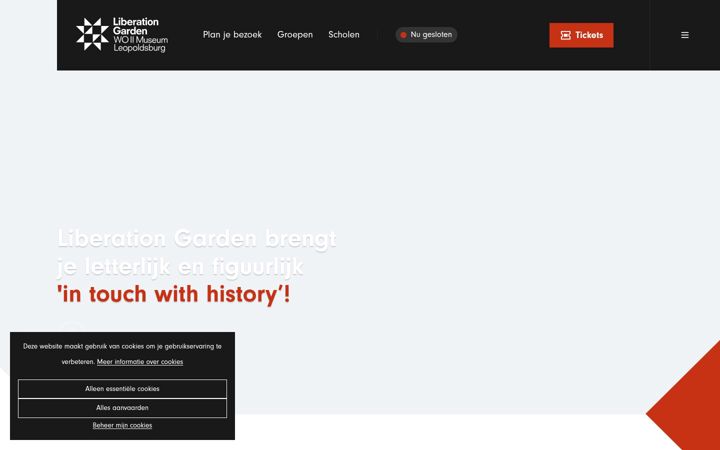 Screenshot of liberationgarden.be