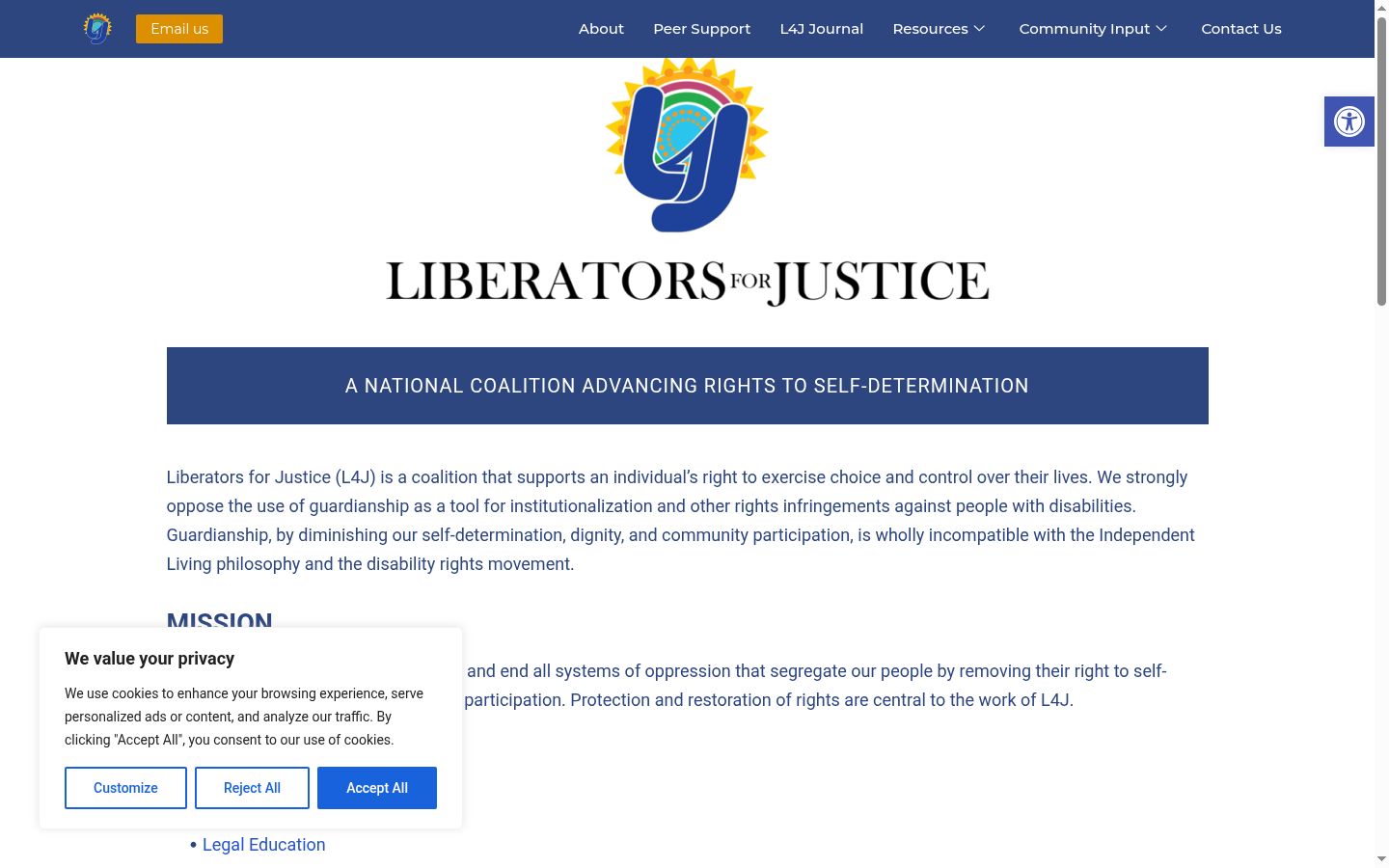 Screenshot des Einwilligungsbanners vor jeglicher Interaktion
