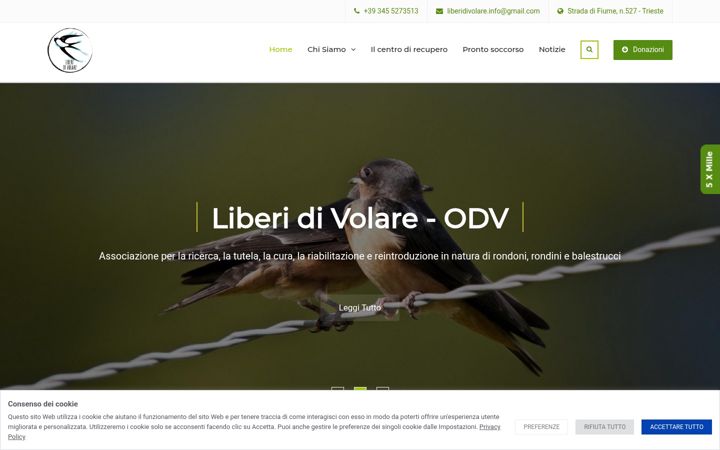 Screenshot of liberidivolare2012.com