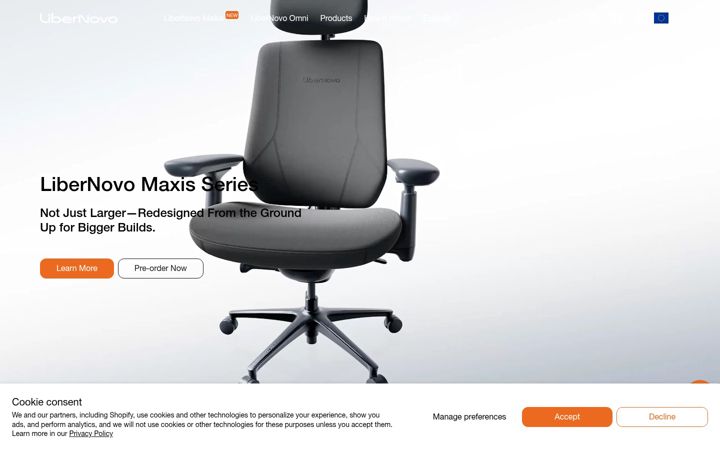 Screenshot of libernovo.com