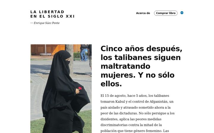 Screenshot of libertadxxi.com