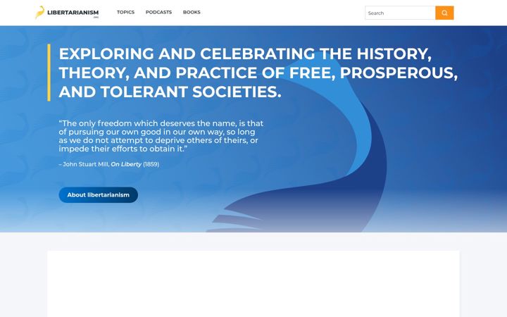 Screenshot of libertarianism.org