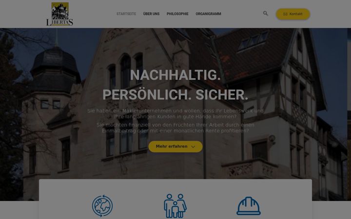 Screenshot of libertas-ag.de