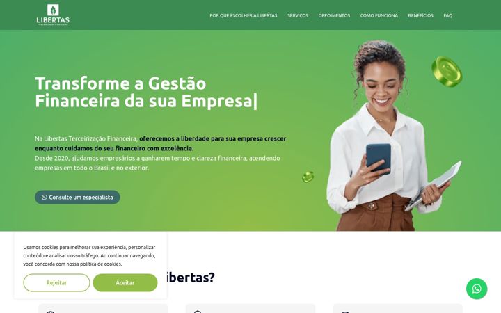 Screenshot of libertasconsultoria.com
