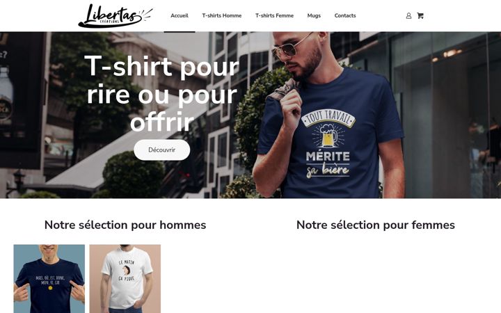Screenshot of libertascreation.com