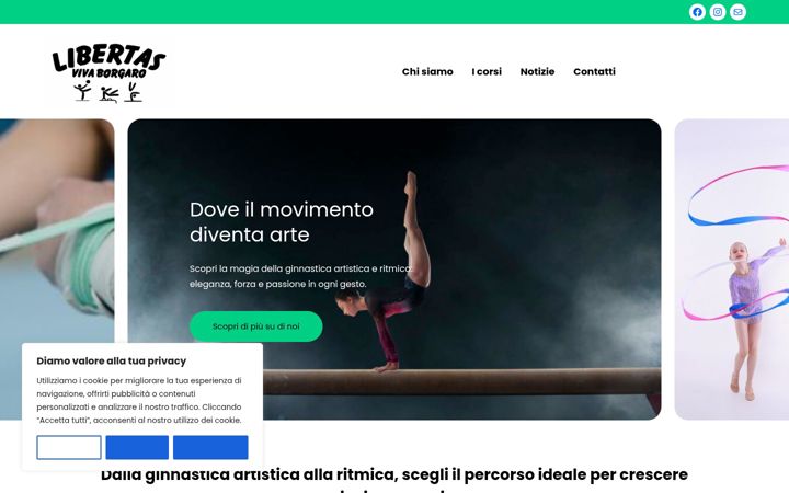 Screenshot of libertasvivaborgaro.it