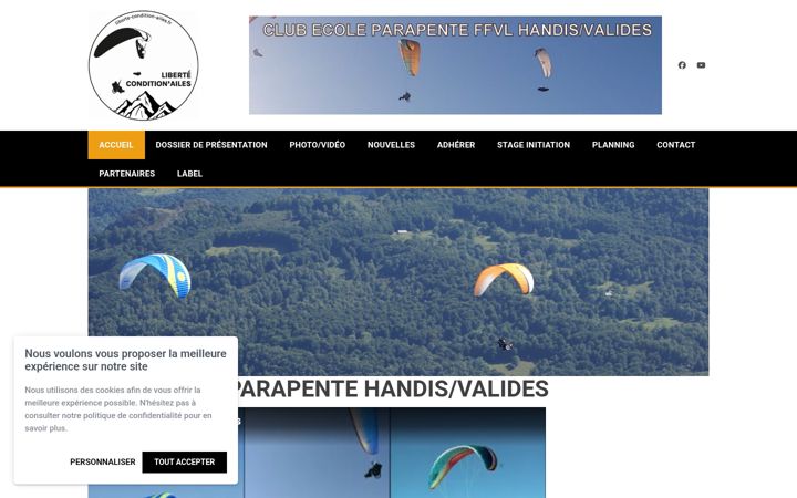 Screenshot of liberte-condition-ailes.fr