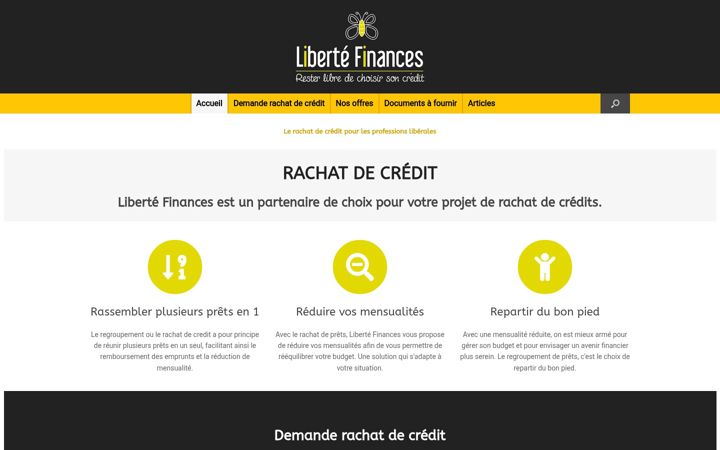 Screenshot of liberte-finances.fr