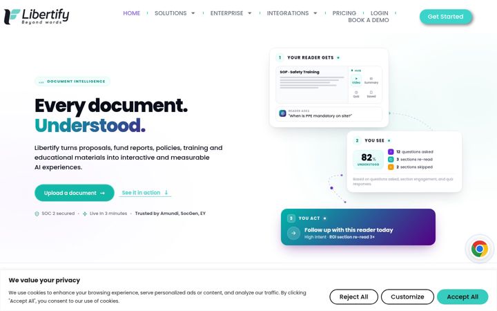 Screenshot of libertify.com