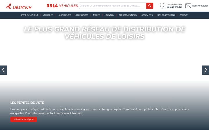 Screenshot of libertium.fr