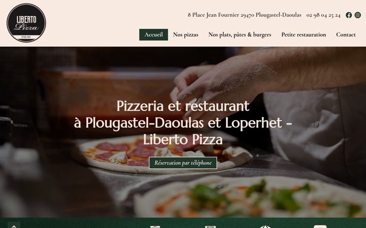 Screenshot of liberto-pizza.fr