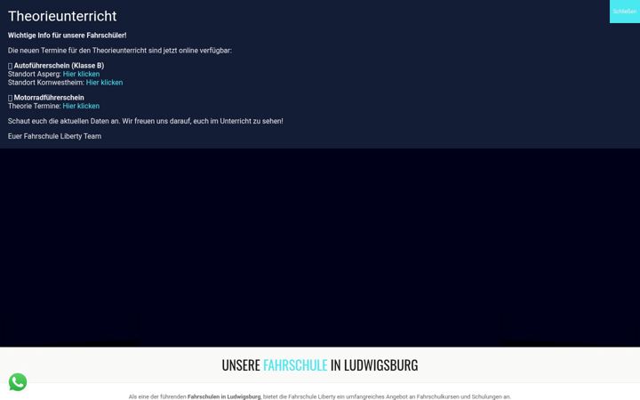 Screenshot of liberty-fahrschule.de