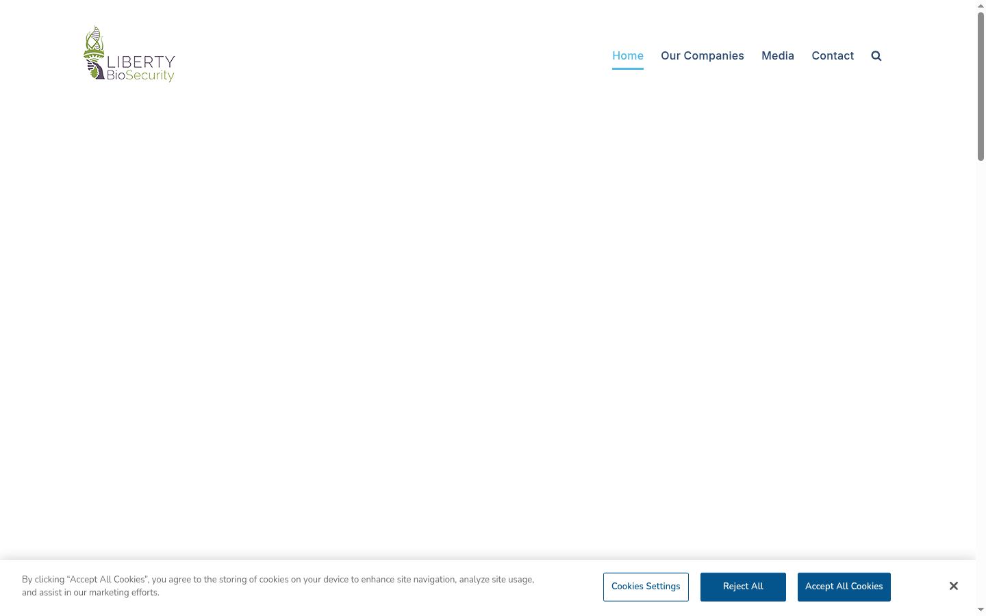 Screenshot του banner συγκατάθεσης που εμφανίστηκε πριν από οποιαδήποτε αλληλεπίδραση