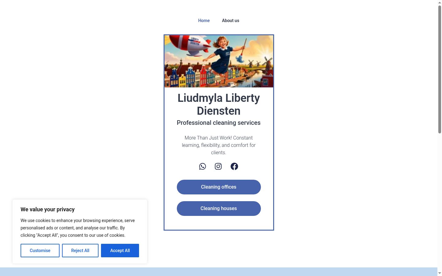 Zrzut ekranu banera zgody wyświetlanego przed jakąkolwiek interakcją