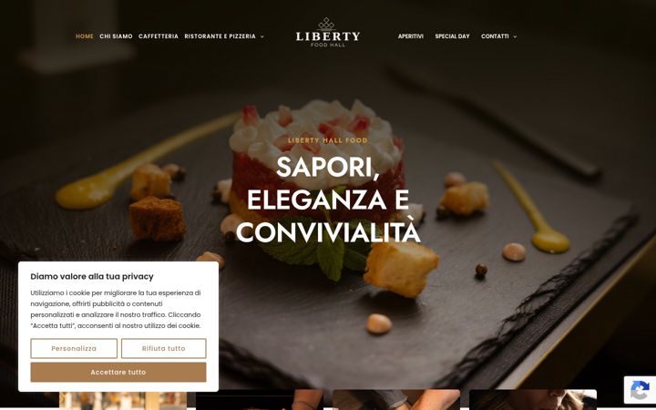 Screenshot of libertyhallfood.it