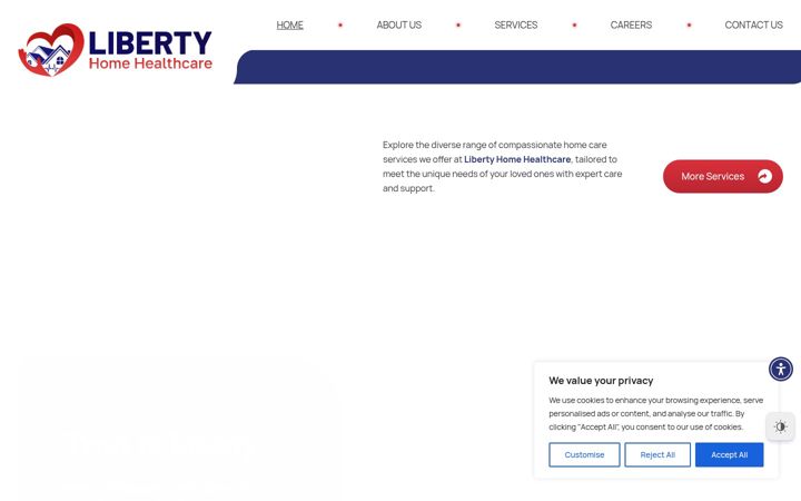 Screenshot of libertyhhc.com
