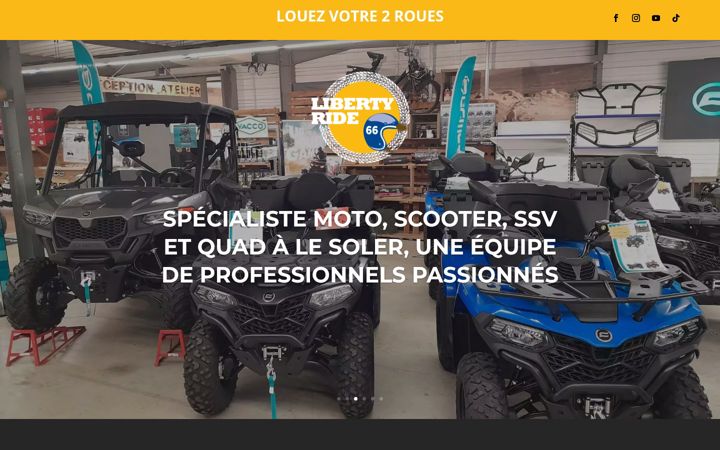 Screenshot of libertyride66.fr