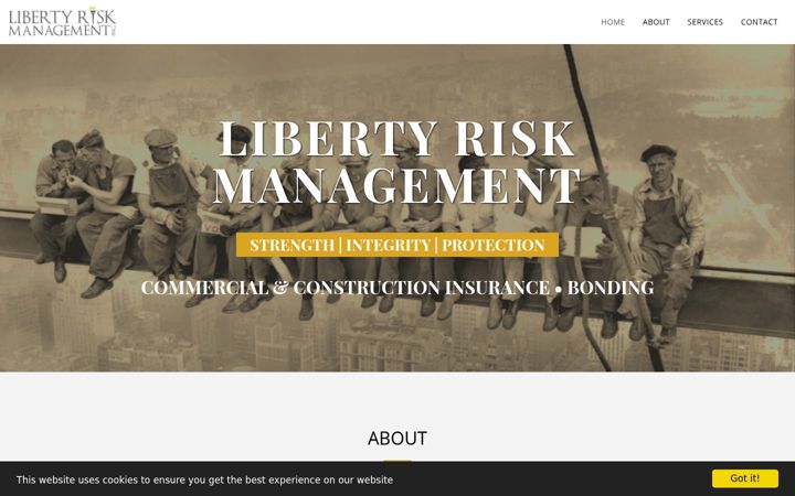 Screenshot of libertyrisk.org