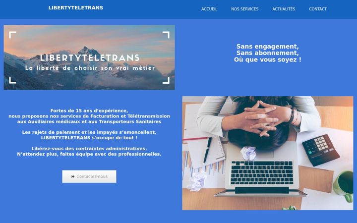 Screenshot of libertyteletrans.fr