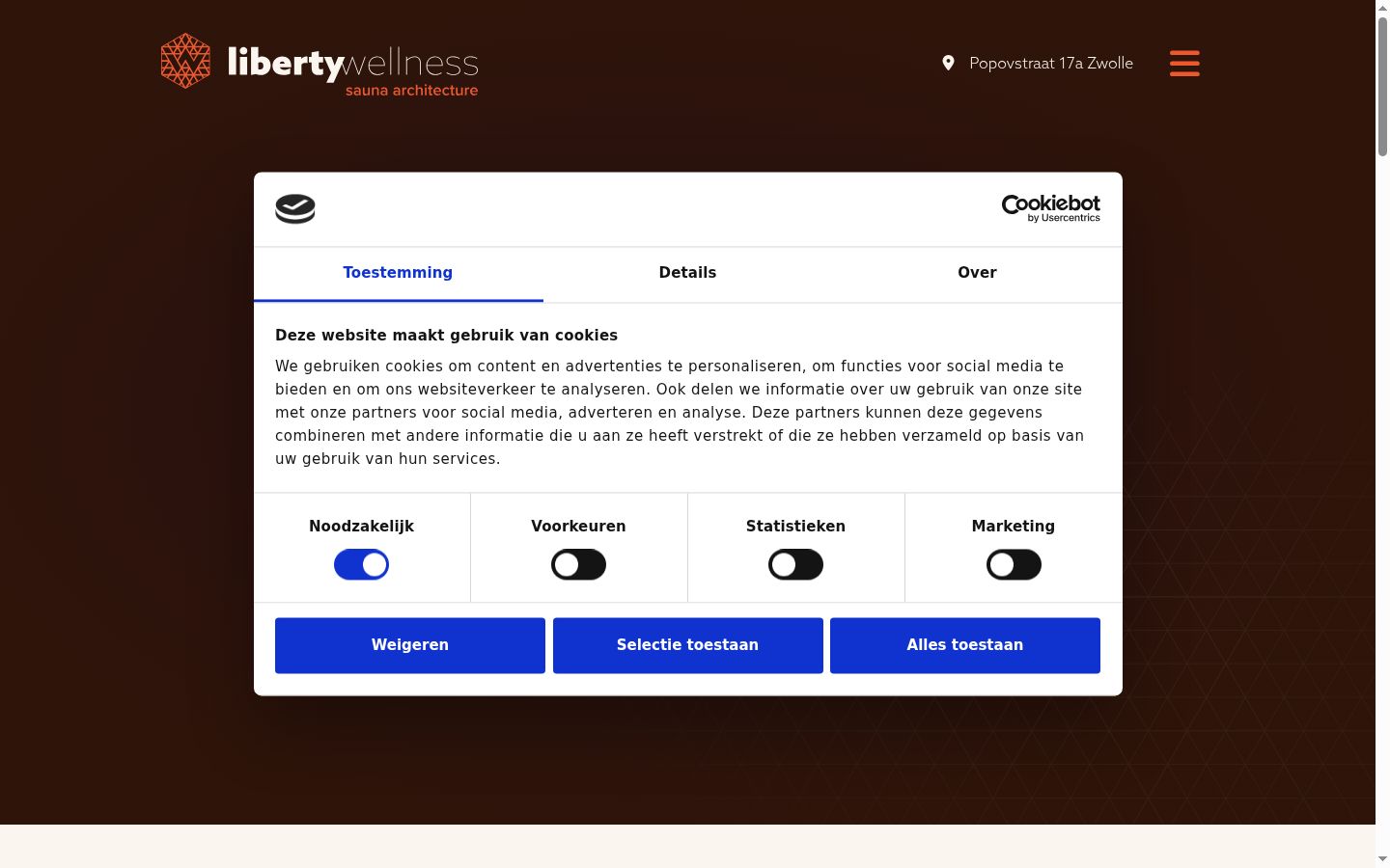 Sutikimo reklamjuostės, rodytos prieš bet kokią sąveiką, ekrano kopija