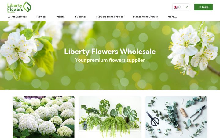 Screenshot of libertywholesale.co.uk