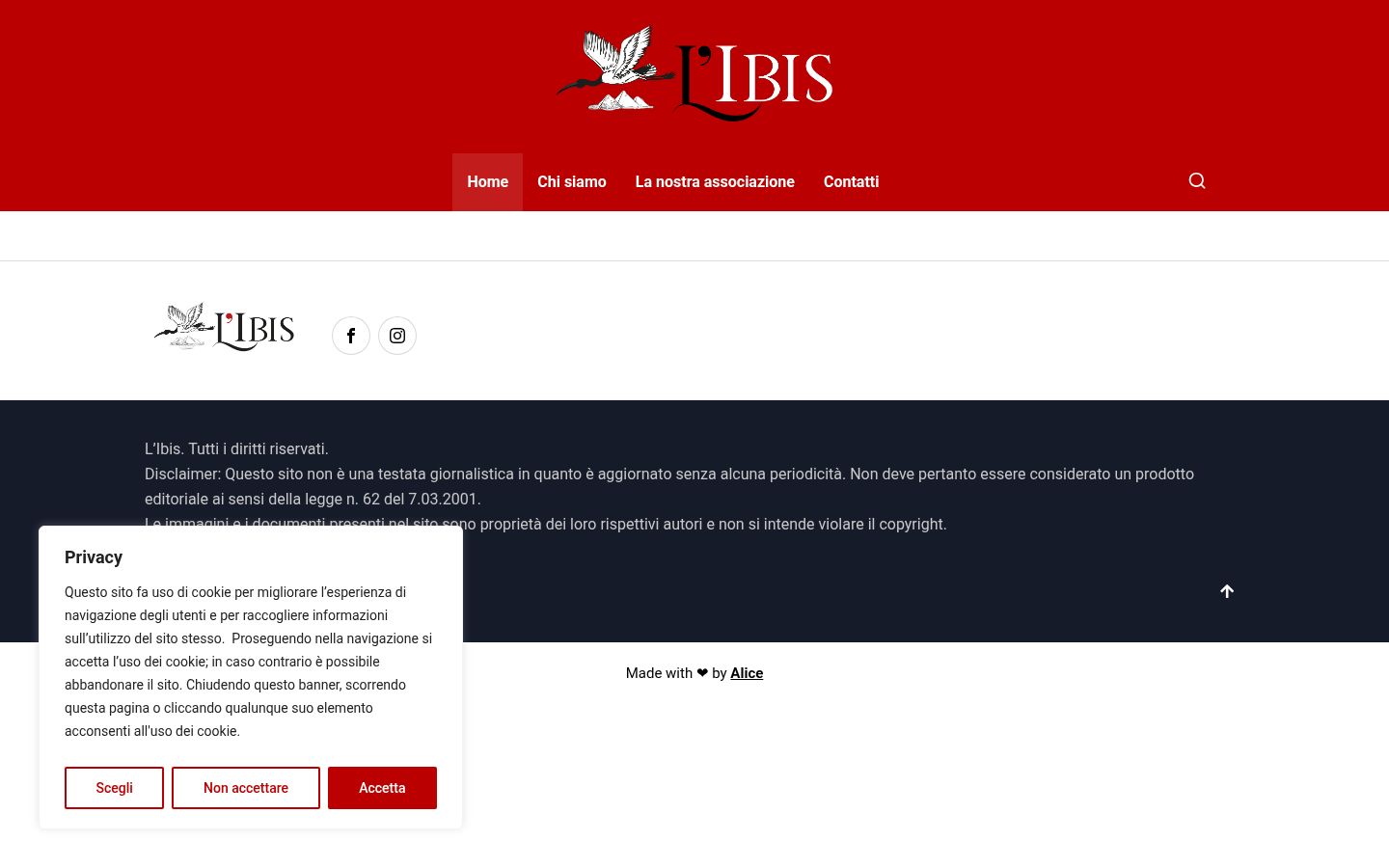 Captura de pantalla del banner de consentimiento mostrado antes de cualquier interacción