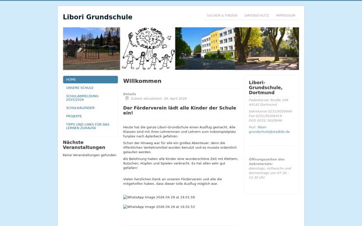 Screenshot of libori-grundschule.de