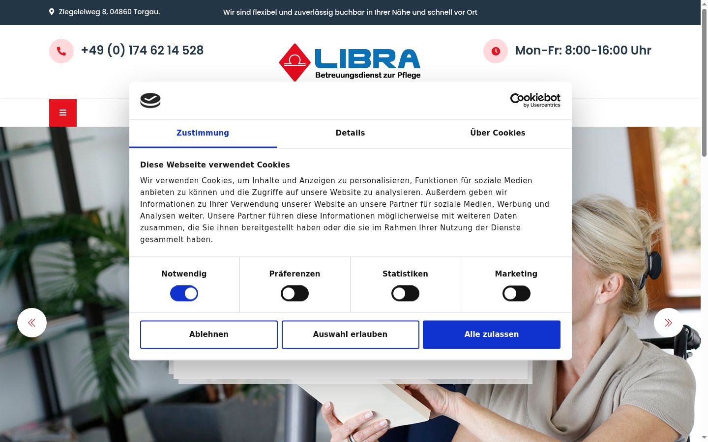 Snímka obrazovky banera súhlasu zobrazeného pred akoukoľvek interakciou