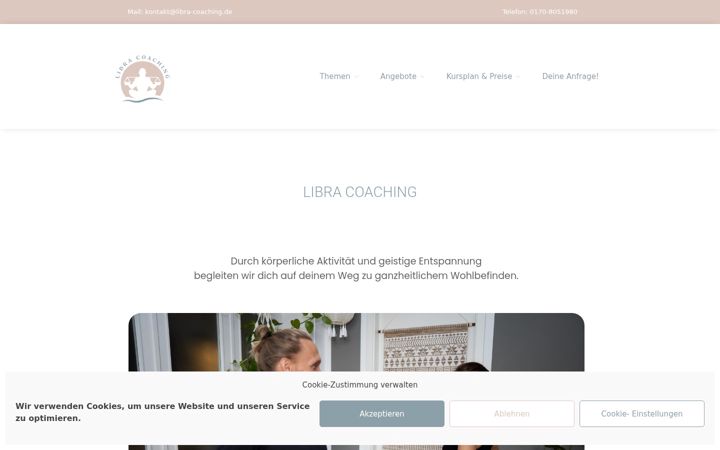 Screenshot of libra-coaching.de