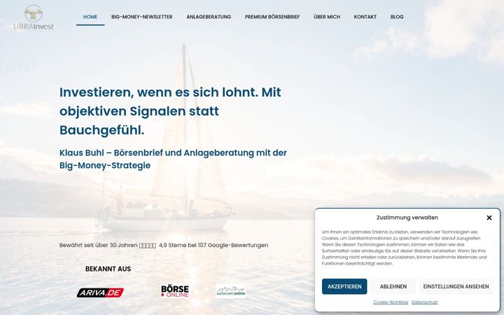 Screenshot of libra-invest.de