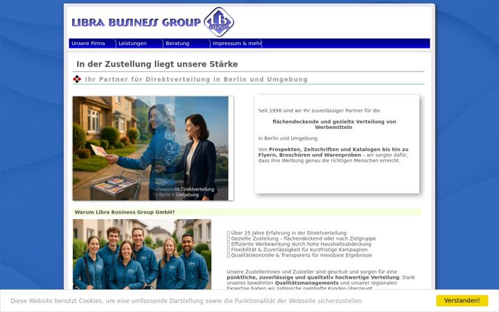 Screenshot of libra-werbung.de