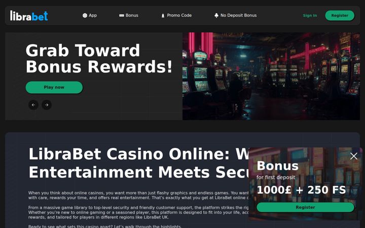 Screenshot του librabets.org