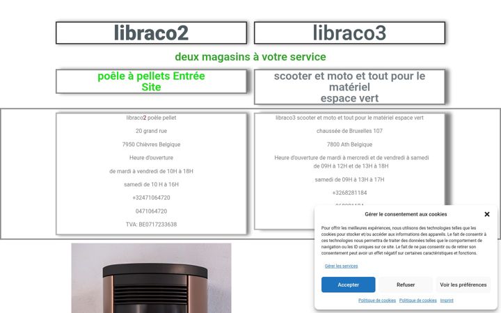 Screenshot of libraco2.be