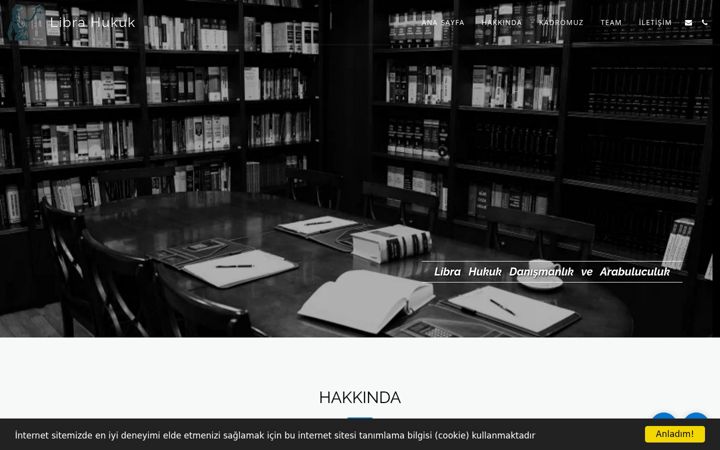 Screenshot of librahukukdanismanlik.net