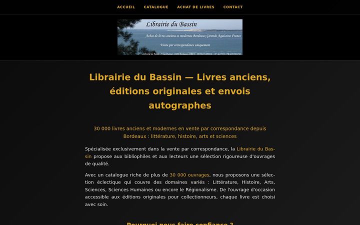 Screenshot of librairie-du-bassin.com