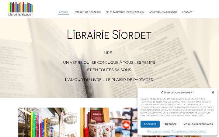 Screenshot of librairie-siordet.ch
