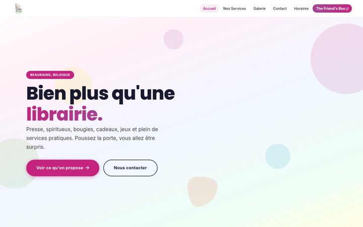Screenshot of librairiedelagare.be