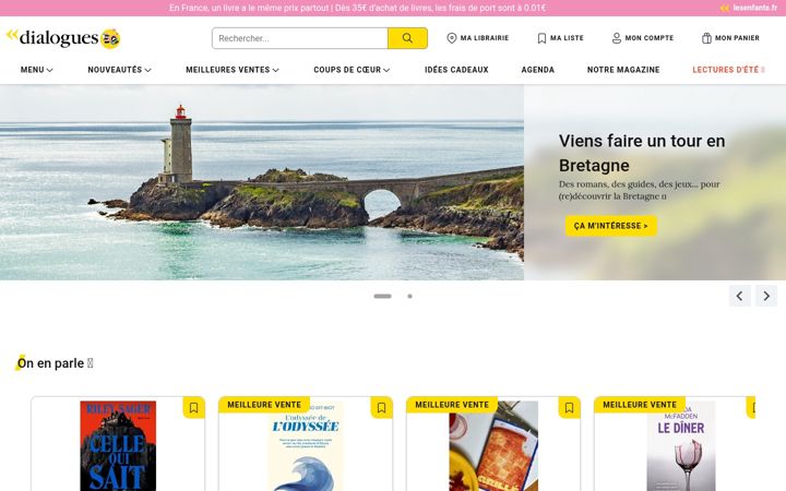 Screenshot of librairiedialogues.fr
