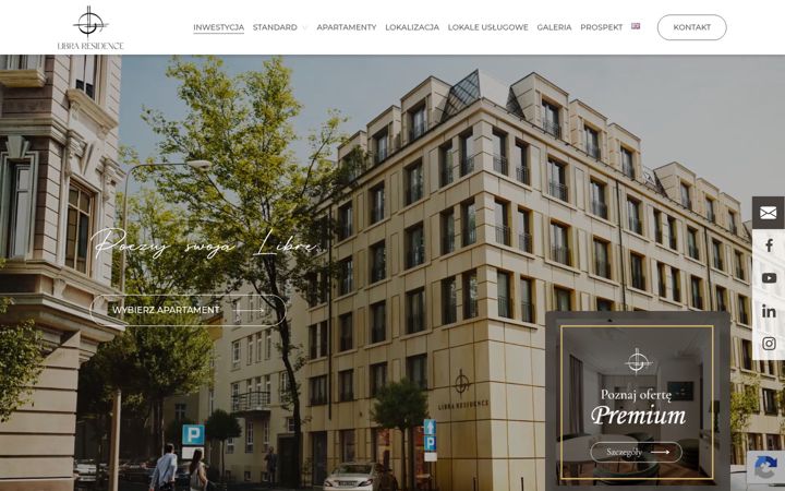 Screenshot of libraresidence.pl