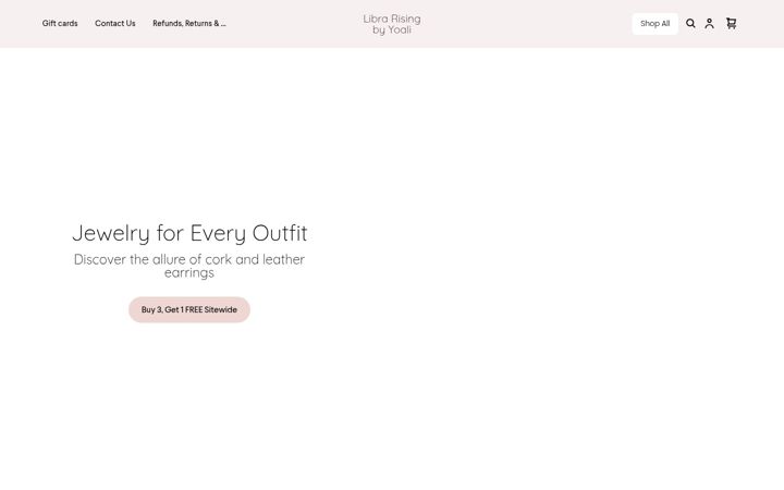 Screenshot of librarisingjewelry.com