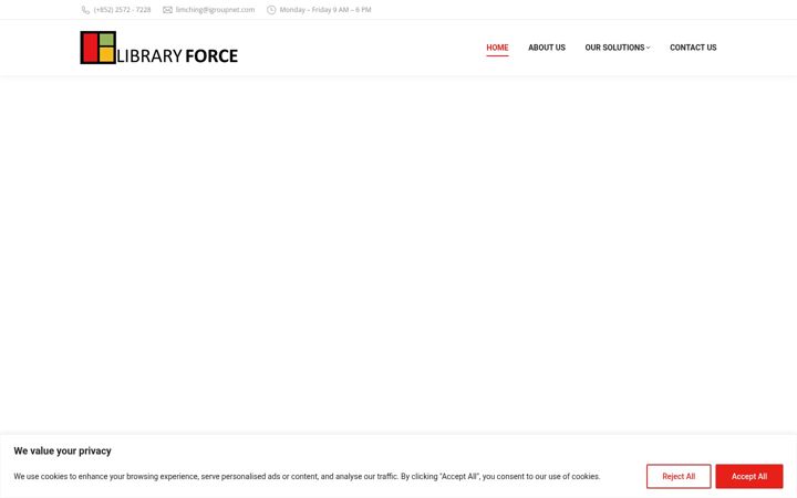 Screenshot of libraryforce.com