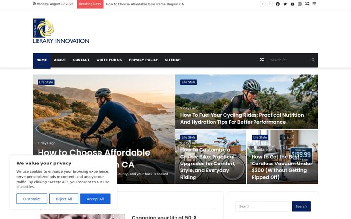 Screenshot of libraryinnovation.org