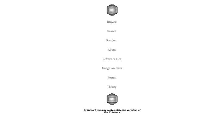 Screenshot of libraryofbabel.info