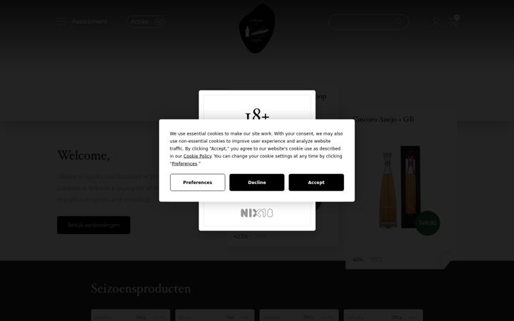 Screenshot of libraryofspirits.com