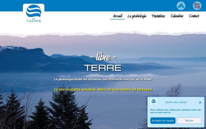 Screenshot of libre-terre.ch