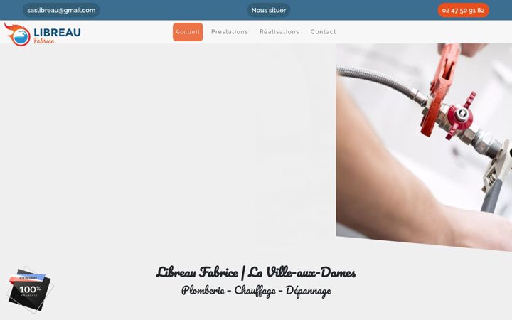 Screenshot of libreau-fabrice.fr