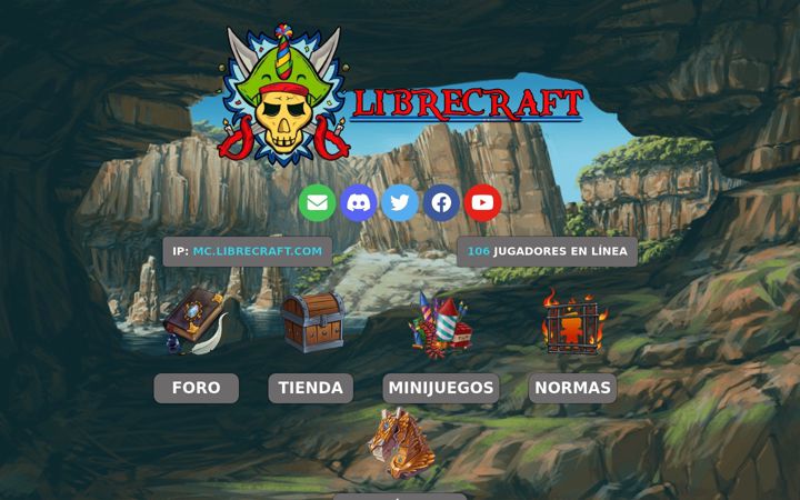 Screenshot of librecraft.com