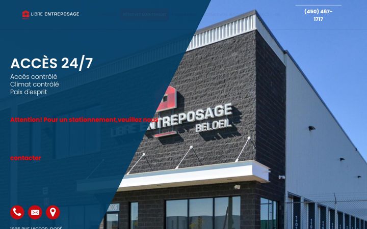 Screenshot of libreentreposage.com