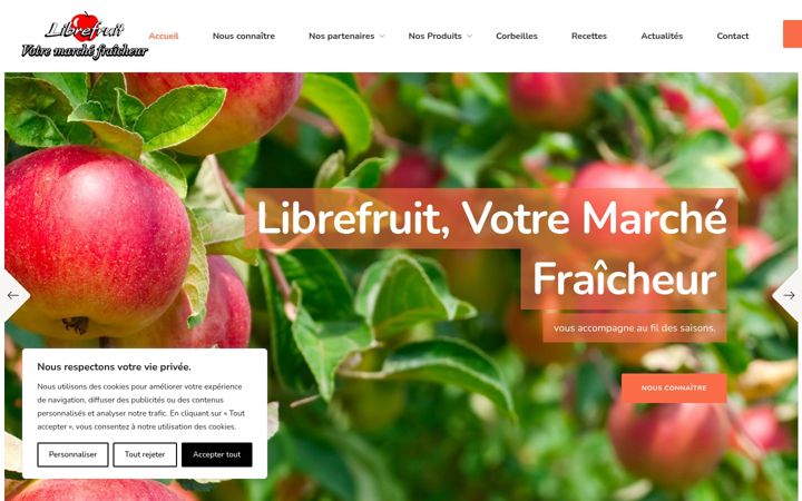Screenshot of librefruit-primeur.fr